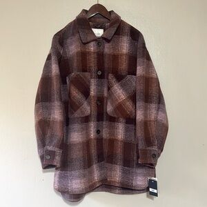 NWT Lucky Brand Jacket/Shacket Size Small Purple